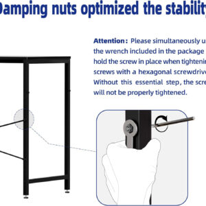 Pamray 32 Inch Computer Desk for Small Spaces with Storage Bag, Home Office Work Desk with Headphone Hook, Small Office Desk Study Writing Table