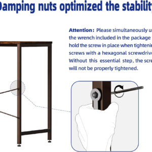 Pamray 32 Inch Computer Desk for Small Spaces with Storage Bag, Home Office Work Desk with Headphone Hook, Small Office Desk Study Writing Table