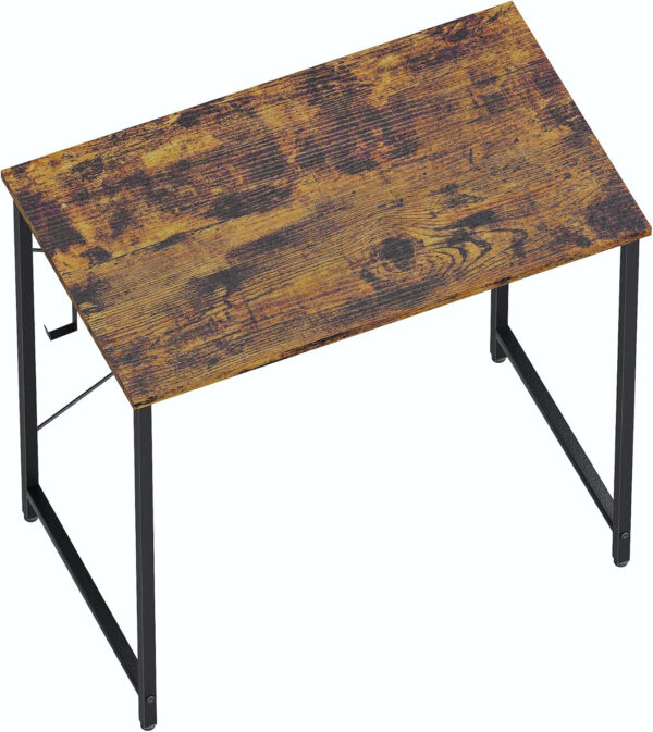 Pamray 32 Inch Computer Desk for Small Spaces with Storage Bag, Home Office Work Desk with Headphone Hook, Small Office Desk Study Writing Table