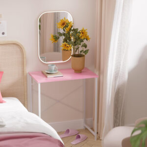 Pamray 32 Inch Computer Desk for Small Spaces with Storage Bag, Home Office Work Desk with Headphone Hook, Small Office Desk Study Writing Table