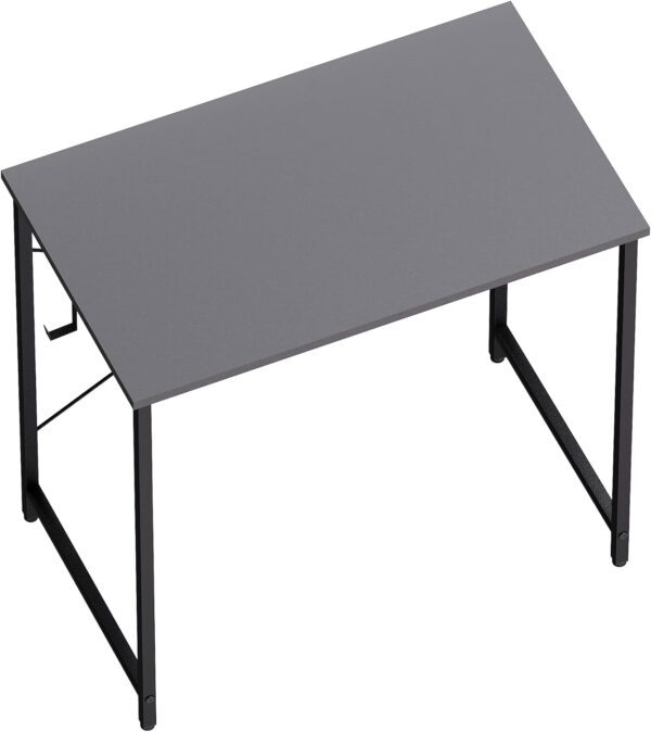 Pamray 32 Inch Computer Desk for Small Spaces with Storage Bag, Home Office Work Desk with Headphone Hook, Small Office Desk Study Writing Table