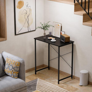 Pamray 32 Inch Computer Desk for Small Spaces with Storage Bag, Home Office Work Desk with Headphone Hook, Small Office Desk Study Writing Table