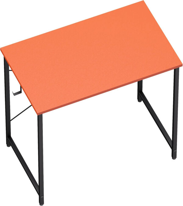 Pamray 32 Inch Computer Desk for Small Spaces with Storage Bag, Home Office Work Desk with Headphone Hook, Small Office Desk Study Writing Table