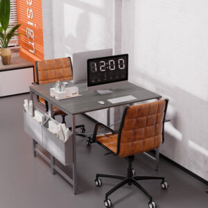 Pamray 32 Inch Computer Desk for Small Spaces with Storage Bag, Home Office Work Desk with Headphone Hook, Small Office Desk Study Writing Table