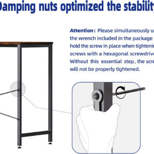 Pamray 32 Inch Computer Desk for Small Spaces with Storage Bag, Home Office Work Desk with Headphone Hook, Small Office Desk Study Writing Table