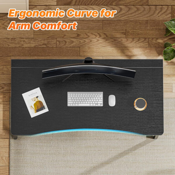 68872fd8084680b68b25e95ee1d442f043a2cf0bef4c1390e24e0.jpg Huuger Folding Desk for Small Spaces, 31.5 Inch Foldable Computer Table, for Home Office, Study, Bedroom, Dorm, Space Saving, Small Writing Work Office Computer Desk, Easy to Fold, Rustic Brown