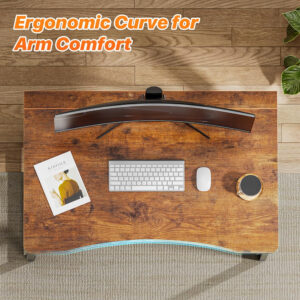 68872ff39f1810c687c95ad746b7dcc0c87b177fe1b46d9046fb4.jpg Huuger Folding Desk for Small Spaces, 31.5 Inch Foldable Computer Table, for Home Office, Study, Bedroom, Dorm, Space Saving, Small Writing Work Office Computer Desk, Easy to Fold, Rustic Brown