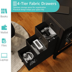 688731c8d55bc5e58f12c268dde8e885f383e739d81a9686f55c4.jpg Lufeiya White Desk with Drawers & Storage Shelves, 47 Inch Study Work Writing Desk for Home Office Bedroom, Simple Modern Cute PC Computer Desks Table, White