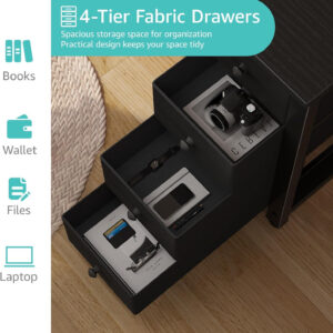 688732d31433ed9a1a3f8e91d554e82835e0bc8309e7a15940727.jpg Lufeiya White Desk with Drawers & Storage Shelves, 47 Inch Study Work Writing Desk for Home Office Bedroom, Simple Modern Cute PC Computer Desks Table, White