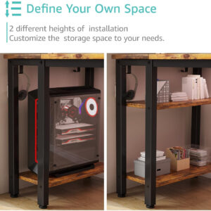 688732ea70feb3dbe620f5827a4dd9dbb4622e5e6f045c4500779.jpg Lufeiya White Desk with Drawers & Storage Shelves, 47 Inch Study Work Writing Desk for Home Office Bedroom, Simple Modern Cute PC Computer Desks Table, White