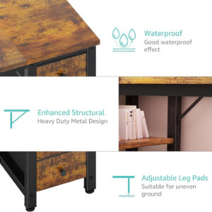 688732ecb6ad2dc779d946b9d17454f10354f8fcfd0fd26a1ffea.jpg Lufeiya White Desk with Drawers & Storage Shelves, 47 Inch Study Work Writing Desk for Home Office Bedroom, Simple Modern Cute PC Computer Desks Table, White