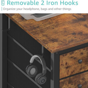 688732f50fcf3a6f773d2326e7eeb86961dfd1869c9ba647ea2ef.jpg Lufeiya White Desk with Drawers & Storage Shelves, 47 Inch Study Work Writing Desk for Home Office Bedroom, Simple Modern Cute PC Computer Desks Table, White