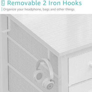 688732fe26f66d5ac1034caa6fa98e57162231a85410e11d2208c.jpg Lufeiya White Desk with Drawers & Storage Shelves, 47 Inch Study Work Writing Desk for Home Office Bedroom, Simple Modern Cute PC Computer Desks Table, White