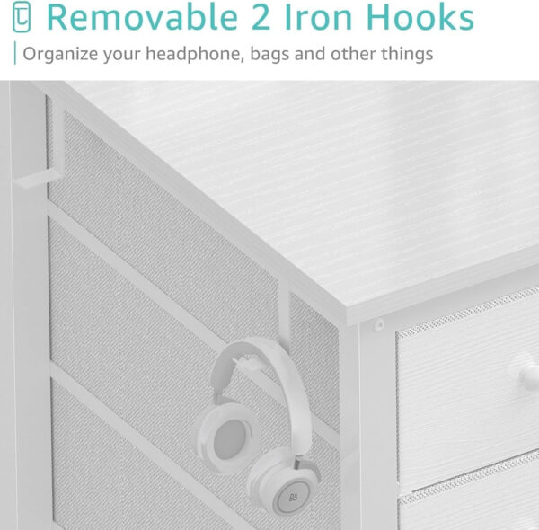 688732fe26f66d5ac1034caa6fa98e57162231a85410e11d2208c.jpg Lufeiya White Desk with Drawers & Storage Shelves, 47 Inch Study Work Writing Desk for Home Office Bedroom, Simple Modern Cute PC Computer Desks Table, White