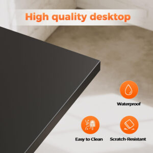 Rolling Computer Desk with Wheels, Gaming Desk for Small Spaces, Modern Simple Style Table for Home Office, Study Writing Table (Caster, Rustic Brown, 32 inch)