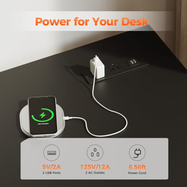 Rolling Computer Desk with Wheels, Gaming Desk for Small Spaces, Modern Simple Style Table for Home Office, Study Writing Table (Caster, Rustic Brown, 32 inch)