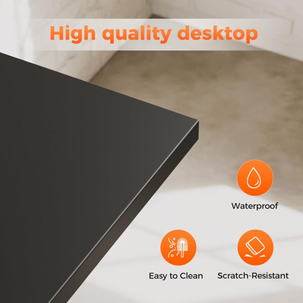 Rolling Computer Desk with Wheels, Gaming Desk for Small Spaces, Modern Simple Style Table for Home Office, Study Writing Table (Caster, Rustic Brown, 32 inch)