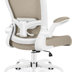 FelixKing Office Chair, Ergonomic Desk Chair Breathable Mesh Chairs with Adjustable High Back Lumbar Support Flip-up Armrests, Executive Swivel Comfy Task Computer Chairs for Home Office Black