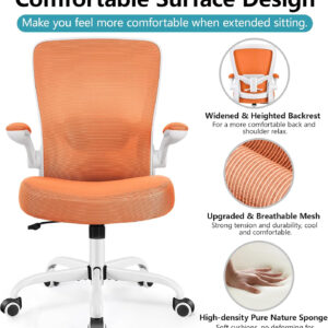 FelixKing Office Chair, Ergonomic Desk Chair Breathable Mesh Chairs with Adjustable High Back Lumbar Support Flip-up Armrests, Executive Swivel Comfy Task Computer Chairs for Home Office Black