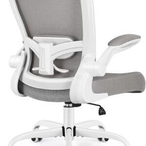 FelixKing Office Chair, Ergonomic Desk Chair Breathable Mesh Chairs with Adjustable High Back Lumbar Support Flip-up Armrests, Executive Swivel Comfy Task Computer Chairs for Home Office Black