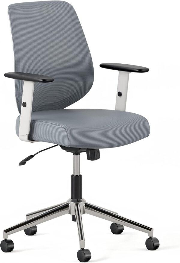 Branch Daily Chair - Vegan Leather Office Chair with Swivel, Lumbar Rest, and Adjustable Armrests - Comfortable Seating for Improved Posture and Productivity - Dune