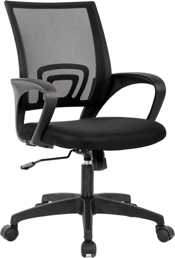 68873c5f7d05087f1a1b290967358fe7eccbc1963cde844f678d3.jpg Home Office Chair Ergonomic Desk Chair Mesh Computer Chair with Lumbar Support Armrest Executive Rolling Swivel Adjustable Mid Back Task Chair for Women Adults, Black