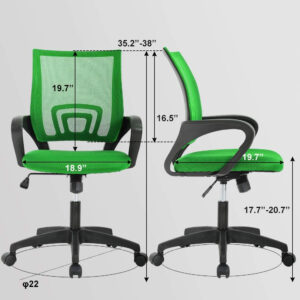68873c6fbc5e2126b5e03f5be714e7eb7184da9dda78ab8e9b38a.jpg Home Office Chair Ergonomic Desk Chair Mesh Computer Chair with Lumbar Support Armrest Executive Rolling Swivel Adjustable Mid Back Task Chair for Women Adults, Black