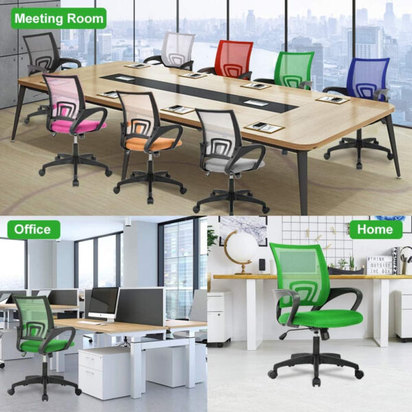68873c74aacbc6c91b55e329ed2195eb1cd6fe4e913690e2ff3d6.jpg Home Office Chair Ergonomic Desk Chair Mesh Computer Chair with Lumbar Support Armrest Executive Rolling Swivel Adjustable Mid Back Task Chair for Women Adults, Black