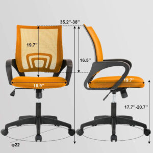 68873c7843b27debde0dd25d0d29d0c86d25ff79c34df55e538c2.jpg Home Office Chair Ergonomic Desk Chair Mesh Computer Chair with Lumbar Support Armrest Executive Rolling Swivel Adjustable Mid Back Task Chair for Women Adults, Black