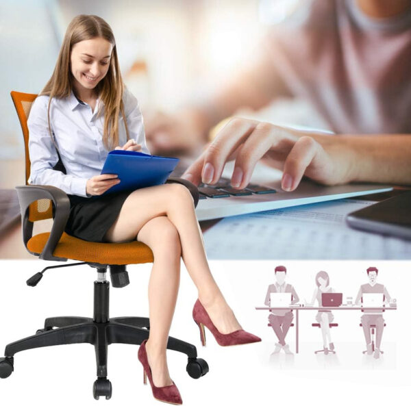 68873c792c55cf9fbf94e3bd38d34baca8ef1c1fa07d4f74a9bd7.jpg Home Office Chair Ergonomic Desk Chair Mesh Computer Chair with Lumbar Support Armrest Executive Rolling Swivel Adjustable Mid Back Task Chair for Women Adults, Black