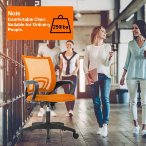 68873c7a0d899616caa11faa627c3a45644a05d7caf23552c46d0.jpg Home Office Chair Ergonomic Desk Chair Mesh Computer Chair with Lumbar Support Armrest Executive Rolling Swivel Adjustable Mid Back Task Chair for Women Adults, Black