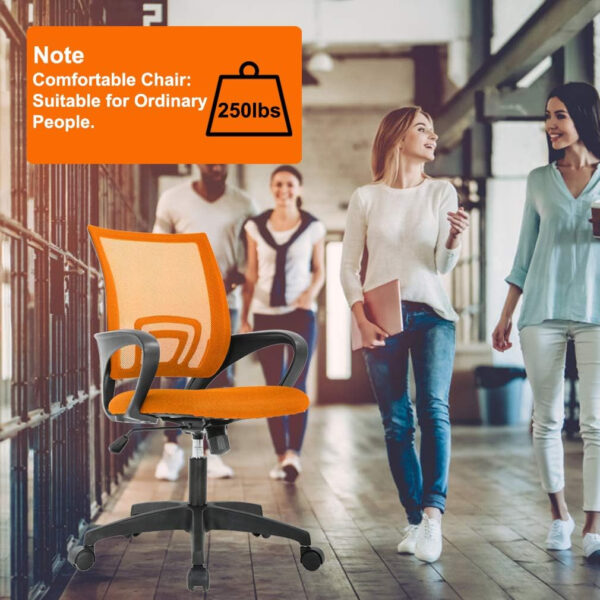 68873c7a0d899616caa11faa627c3a45644a05d7caf23552c46d0.jpg Home Office Chair Ergonomic Desk Chair Mesh Computer Chair with Lumbar Support Armrest Executive Rolling Swivel Adjustable Mid Back Task Chair for Women Adults, Black