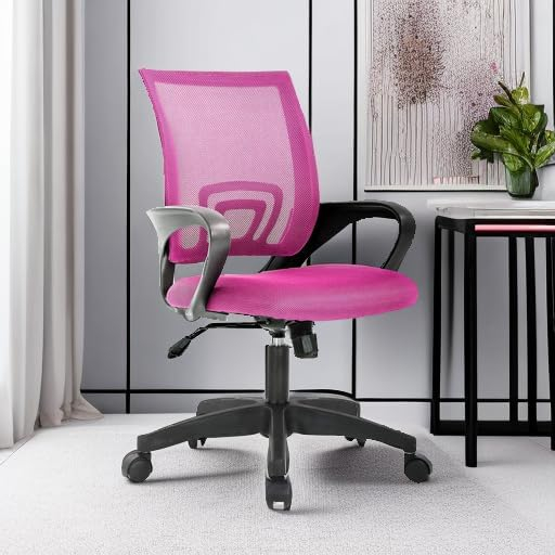 68873c8d6193614986f042cb825ed6b340f0d2cabbc74521243a9.jpg Home Office Chair Ergonomic Desk Chair Mesh Computer Chair with Lumbar Support Armrest Executive Rolling Swivel Adjustable Mid Back Task Chair for Women Adults, Black