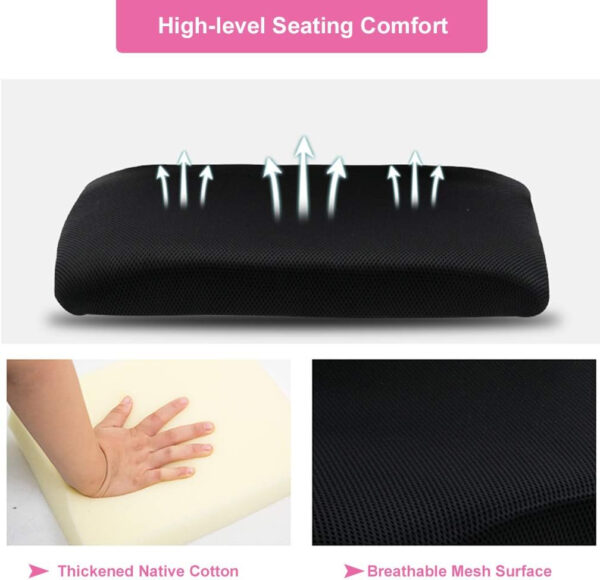 68873c8de02d8f79d5e620a4a50b03a31e4101117bb0eb851df41.jpg Home Office Chair Ergonomic Desk Chair Mesh Computer Chair with Lumbar Support Armrest Executive Rolling Swivel Adjustable Mid Back Task Chair for Women Adults, Black