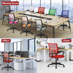 68873c94e831f5e0eb1e90edbce549cf26c530dbbf7e646a0d25e.jpg Home Office Chair Ergonomic Desk Chair Mesh Computer Chair with Lumbar Support Armrest Executive Rolling Swivel Adjustable Mid Back Task Chair for Women Adults, Black