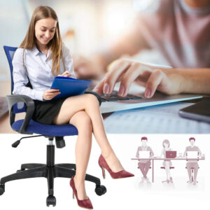 68873c9aa1db27dbd98c5d8b22f91f6ed66027bd533e28ff309c2.jpg Home Office Chair Ergonomic Desk Chair Mesh Computer Chair with Lumbar Support Armrest Executive Rolling Swivel Adjustable Mid Back Task Chair for Women Adults, Black