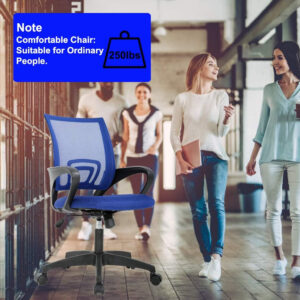 68873c9b79d8eda5d988153f5c152ec57f7ba58cb63869b5c7eab.jpg Home Office Chair Ergonomic Desk Chair Mesh Computer Chair with Lumbar Support Armrest Executive Rolling Swivel Adjustable Mid Back Task Chair for Women Adults, Black
