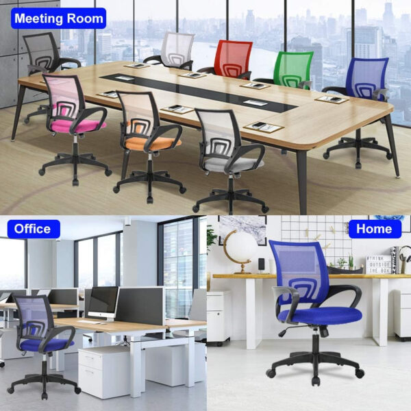 68873c9e8c3d050e6394bfcea073241736050142bd240af07848b.jpg Home Office Chair Ergonomic Desk Chair Mesh Computer Chair with Lumbar Support Armrest Executive Rolling Swivel Adjustable Mid Back Task Chair for Women Adults, Black