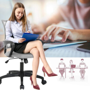 68873ca26ca12933d15e725b548404dd6317c0243394e4bad29b4.jpg Home Office Chair Ergonomic Desk Chair Mesh Computer Chair with Lumbar Support Armrest Executive Rolling Swivel Adjustable Mid Back Task Chair for Women Adults, Black