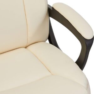 Amazon Basics Classic Puresoft PU Padded Mid-Back Height Adjustable Office Computer Desk Chair with Armrest, 26"D x 23.75"W x 42"H, Black