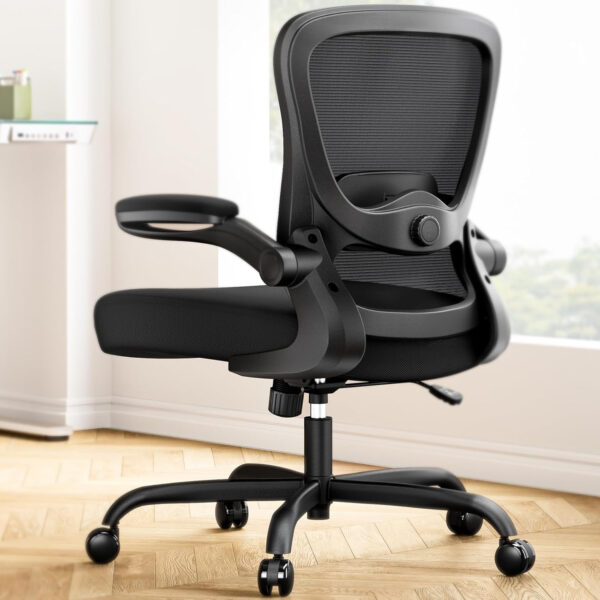 Marsail Ergonomic Office Chair: Office Computer Desk Chair with High Back Mesh and Adjustable Lumbar Support Rolling Work Swivel Task Chairs with Wheel 3D Armrests and Headrest