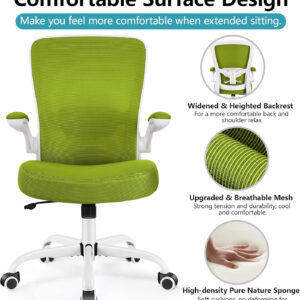 FelixKing Office Chair, Ergonomic Desk Chair Breathable Mesh Chairs with Adjustable High Back Lumbar Support Flip-up Armrests, Executive Swivel Comfy Task Computer Chairs for Home Office Black