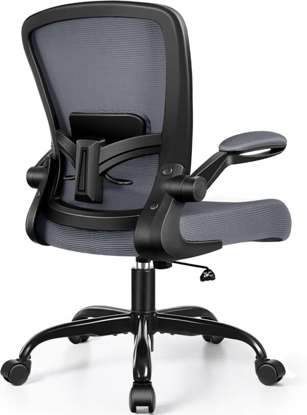 FelixKing Office Chair, Ergonomic Desk Chair Breathable Mesh Chairs with Adjustable High Back Lumbar Support Flip-up Armrests, Executive Swivel Comfy Task Computer Chairs for Home Office Black