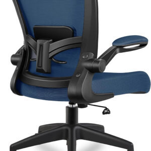 FelixKing Office Chair, Ergonomic Desk Chair Breathable Mesh Chairs with Adjustable High Back Lumbar Support Flip-up Armrests, Executive Swivel Comfy Task Computer Chairs for Home Office Black