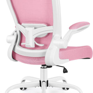 FelixKing Office Chair, Ergonomic Desk Chair Breathable Mesh Chairs with Adjustable High Back Lumbar Support Flip-up Armrests, Executive Swivel Comfy Task Computer Chairs for Home Office Black