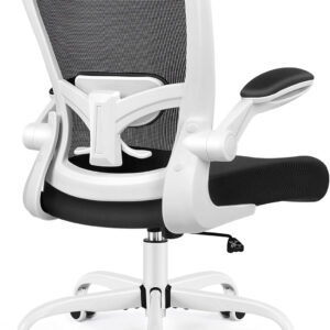 FelixKing Office Chair, Ergonomic Desk Chair Breathable Mesh Chairs with Adjustable High Back Lumbar Support Flip-up Armrests, Executive Swivel Comfy Task Computer Chairs for Home Office Black