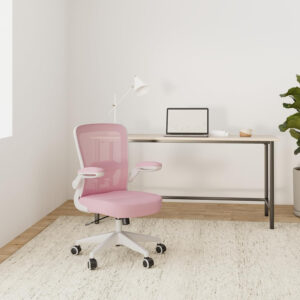 FelixKing Office Chair, Ergonomic Desk Chair Breathable Mesh Chairs with Adjustable High Back Lumbar Support Flip-up Armrests, Executive Swivel Comfy Task Computer Chairs for Home Office Black