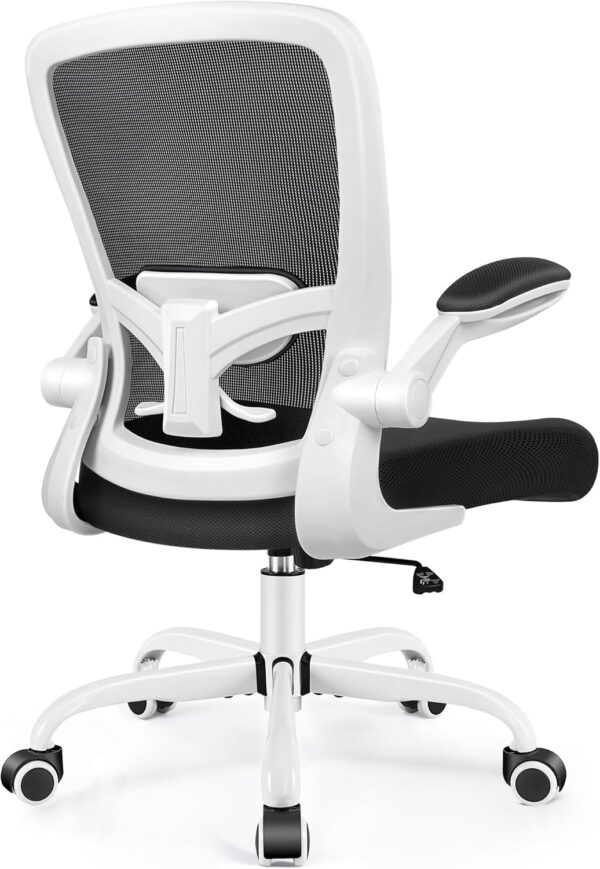 FelixKing Office Chair, Ergonomic Desk Chair Breathable Mesh Chairs with Adjustable High Back Lumbar Support Flip-up Armrests, Executive Swivel Comfy Task Computer Chairs for Home Office Black