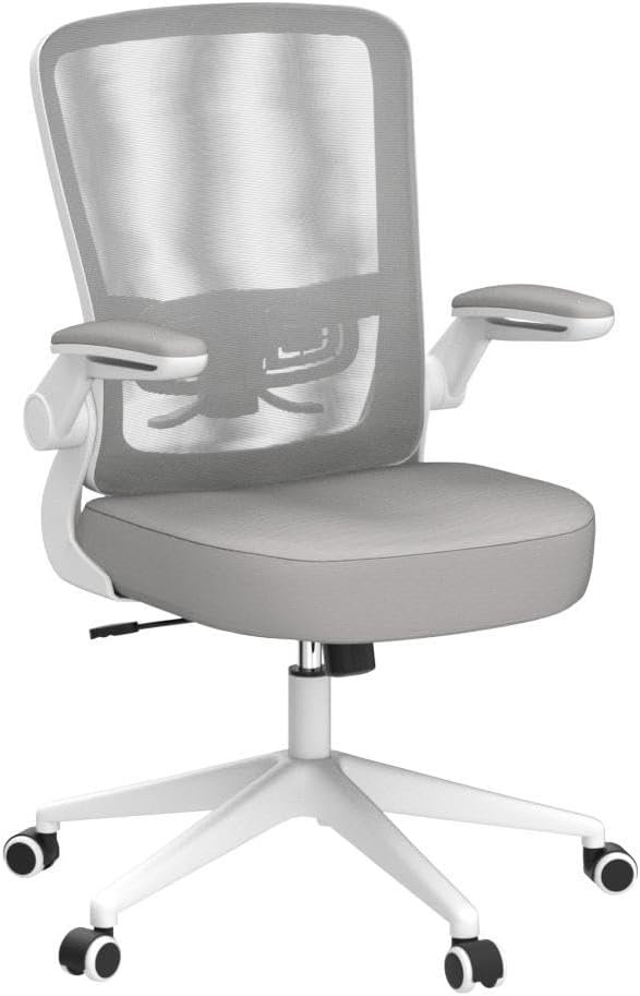 FelixKing Office Chair, Ergonomic Desk Chair with Adjustable Height and Lumbar Support Swivel Lumbar Support Desk Computer Chair with Flip up Armrests for Conference Room (Black)