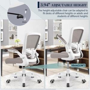 FelixKing Office Chair, Ergonomic Desk Chair with Adjustable Height and Lumbar Support Swivel Lumbar Support Desk Computer Chair with Flip up Armrests for Conference Room (Black)